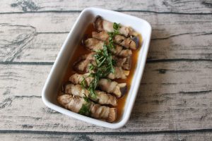 人気の簡単常備菜レシピ。エリンギの肉巻き
