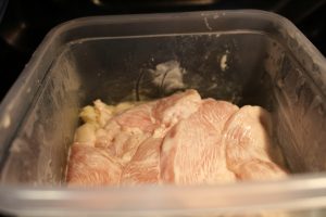 IMG 5057 揚げないレシピ。ムネ肉やわらか簡単鶏マヨ