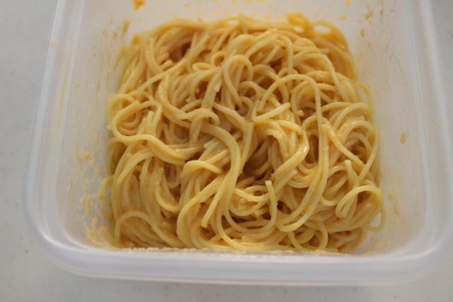 IMG 5777 レンジでゆでるパスタのレシピ。人気の和風たらこスパゲッティ