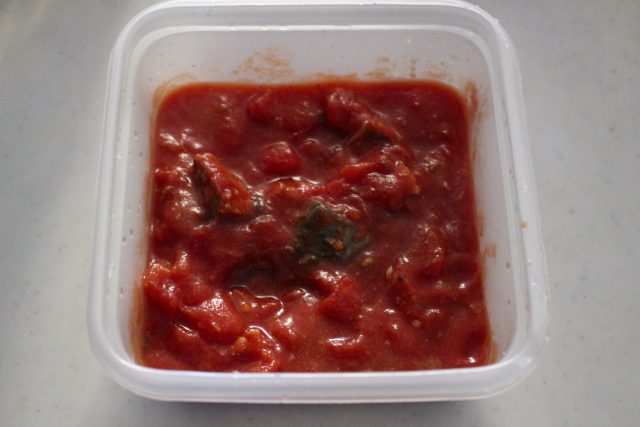 IMG 1216 サバ缶トマト缶の人気レシピ。レンジで簡単サバのトマト煮込み