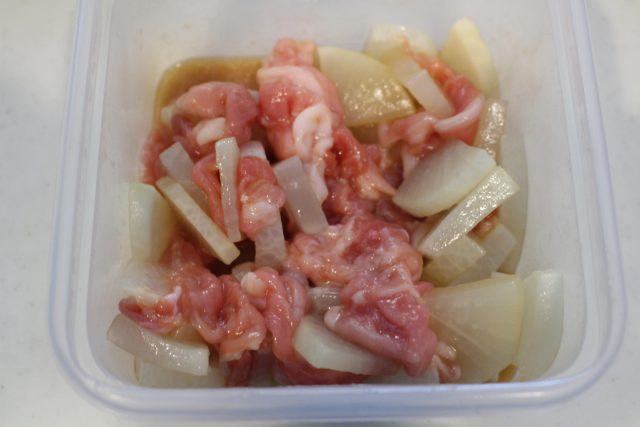 IMG 1259 大根と豚こま肉の炒め煮の人気レシピ。簡単作り置き常備菜の作り方。