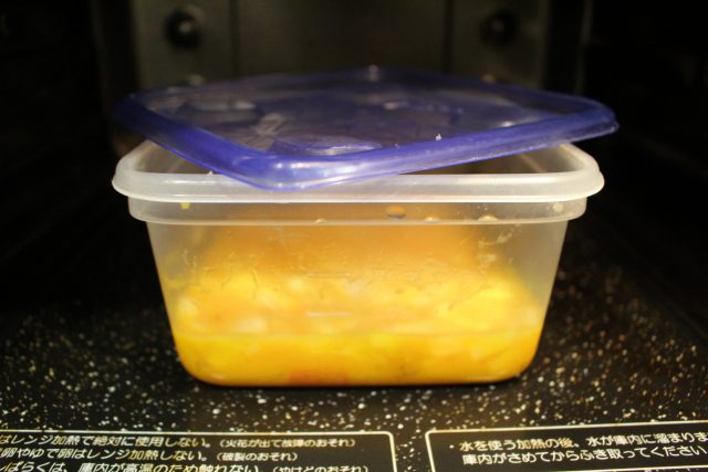 IMG 2657 かにたま風オムレツのレンジで簡単レシピ。子供がよろこぶ常備菜の作り方。
