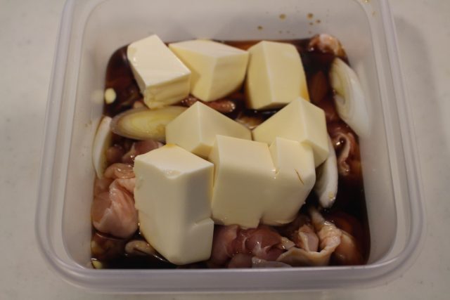 IMG 4143 自家製レンジアップ惣菜（生から惣菜）の作り方。鶏のすき焼きのレシピ