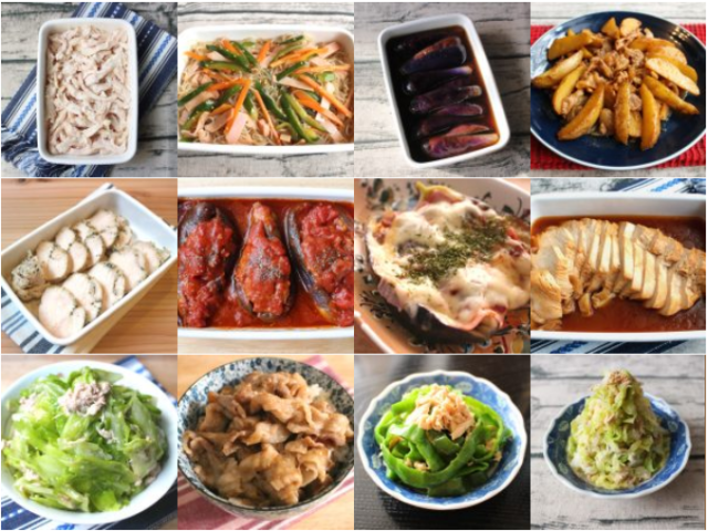 9gatu 78分で9品！鶏肉のお弁当おかず中心。作り置きレシピ一週間と簡単常備菜レポート（2019年7月21日）