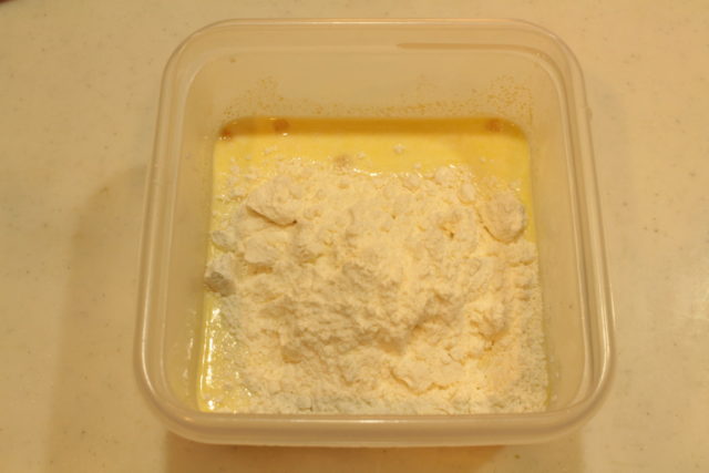 IMG 0429 レンジで簡単卵なしレシピ。ほくほくチーズコーン蒸しパンの作り方
