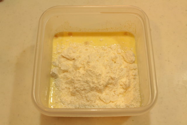 IMG 0430 レンジで簡単卵なしレシピ。ほくほくチーズコーン蒸しパンの作り方