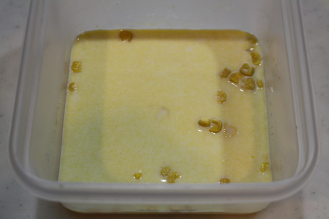 IMG 9487 レンジで簡単卵なしレシピ。ほっこりコーンクリーム蒸しパンの作り方