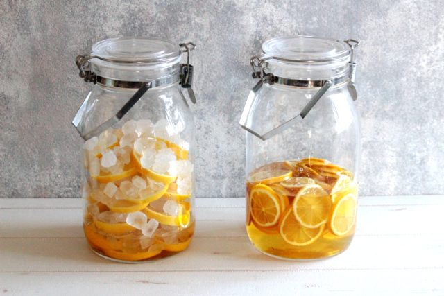 lemon2 材料３つ！氷砂糖で手作りレモンシロップの簡単レシピ。漬けたレモンの使い道もご紹介。