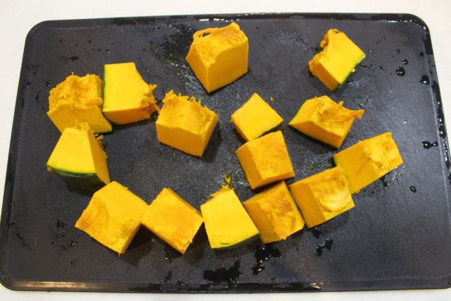 IMG 1610 レンジとトースターで！ホクホクかぼちゃとベーコンのチーズ焼き。