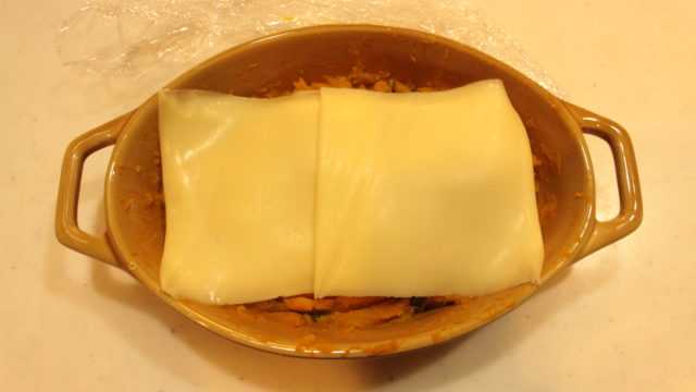 IMG 1682 味付けはコーンスープの素だけ！材料3つで10分で完成。かぼちゃのコンポタチーズ焼きの作り方。
