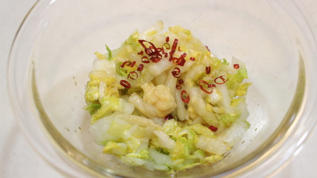 IMG 7130 野菜は白菜だけ！白菜の中華風あま酢漬け（ラーパーツァイ）の超簡単作り方。白菜消費におすすめ！