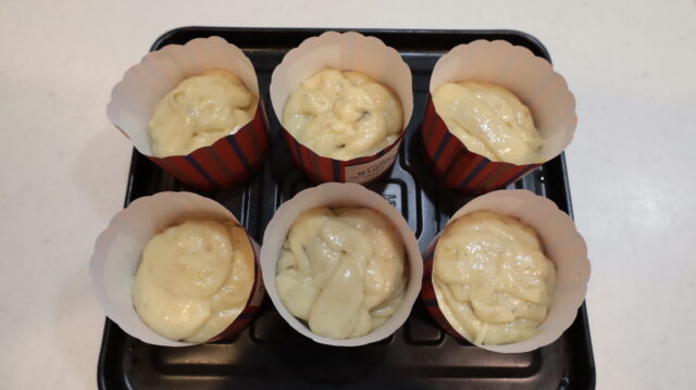 IMG 2082 ホットケーキミックスで超簡単！オーブンなし！バナナマフィンのレシピ。
