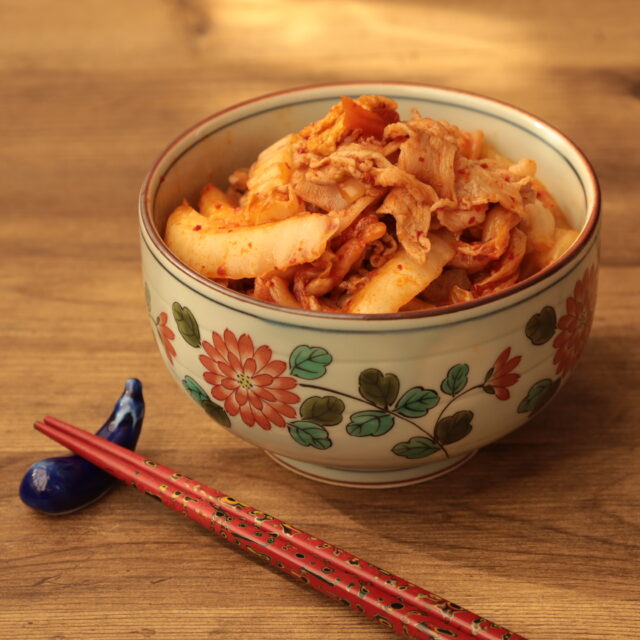 IMG 3050 白菜消費に！豚キムチ白菜炒めの超簡単レシピ。ご飯がすすみすぎる！