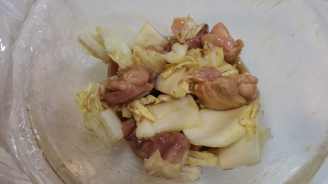 IMG 5603 白菜と鶏もも肉のあまから醤油とろとろ煮（照りとろチキン白菜）のレシピ
