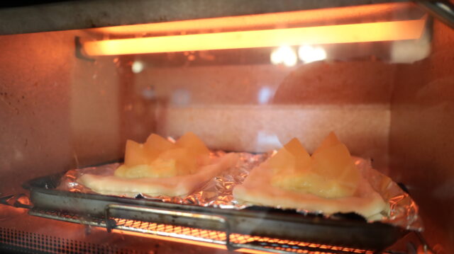 IMG 7414 人気のカスタードアップルパイのトースターで簡単レシピ。とろとろカスタードの作り方。