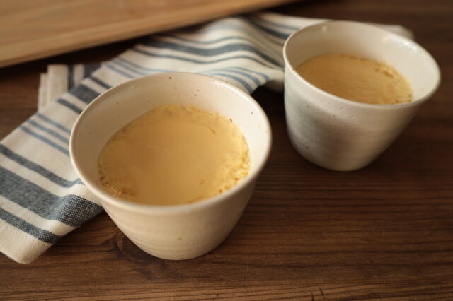 IMG 8072 レンジでふるふる茶碗蒸しの作り方。具なしで卵と白だしだけの最高に簡単なレシピ。