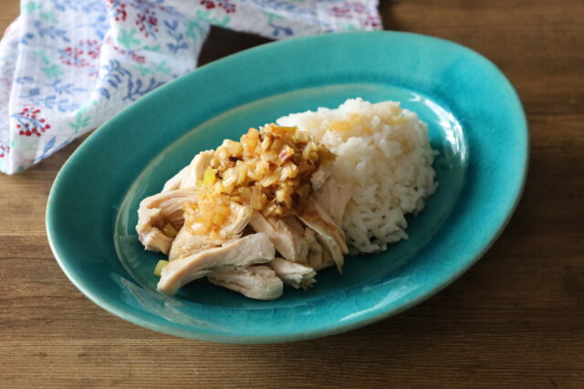 IMG 3769 鶏むね肉しっとりやわらか台湾風ジーローファンのレシピ。鶏肉飯の作り方。