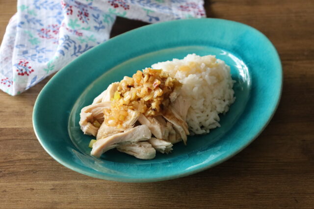 IMG 3770 鶏むね肉しっとりやわらか台湾風ジーローファンのレシピ。鶏肉飯の作り方。