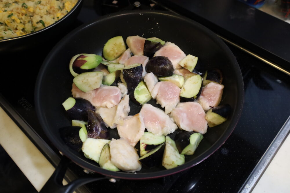 IMG 8547 人気のとろとろなすと鶏むね肉のおろしだれ。作り置きにもおすすめレシピ。