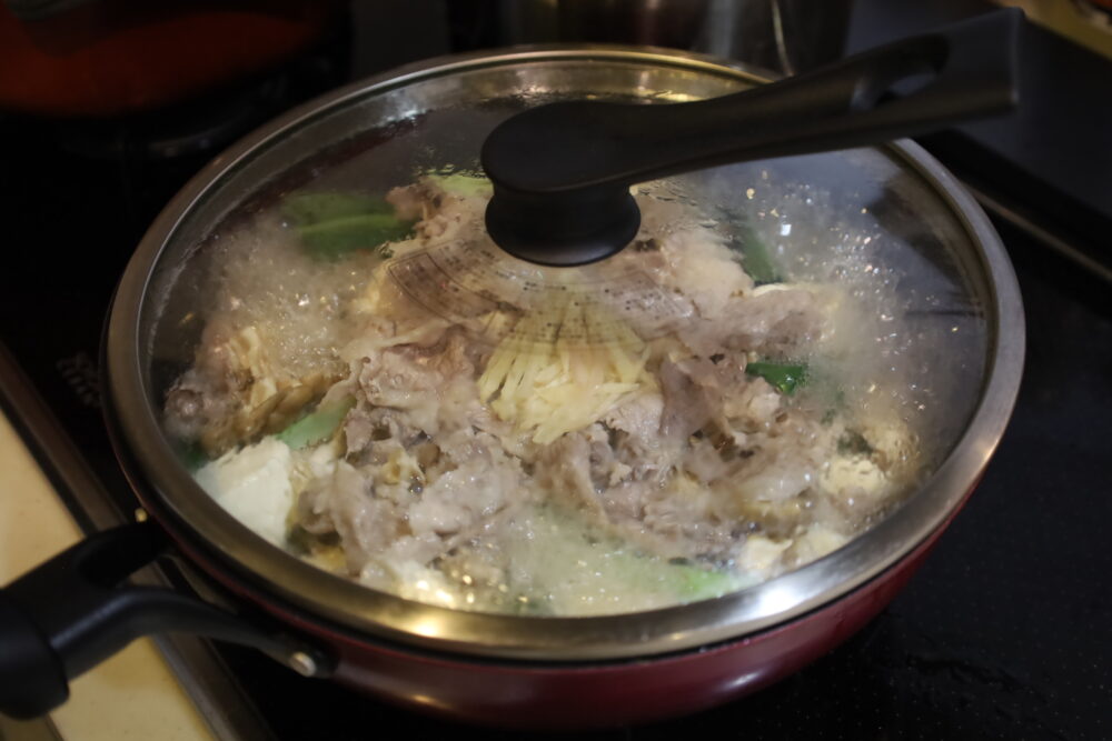 IMG 2429 小松菜と豚肉の生姜こうじ蒸しの常備菜レシピ。野菜がたっぷり食べられる作り置き。
