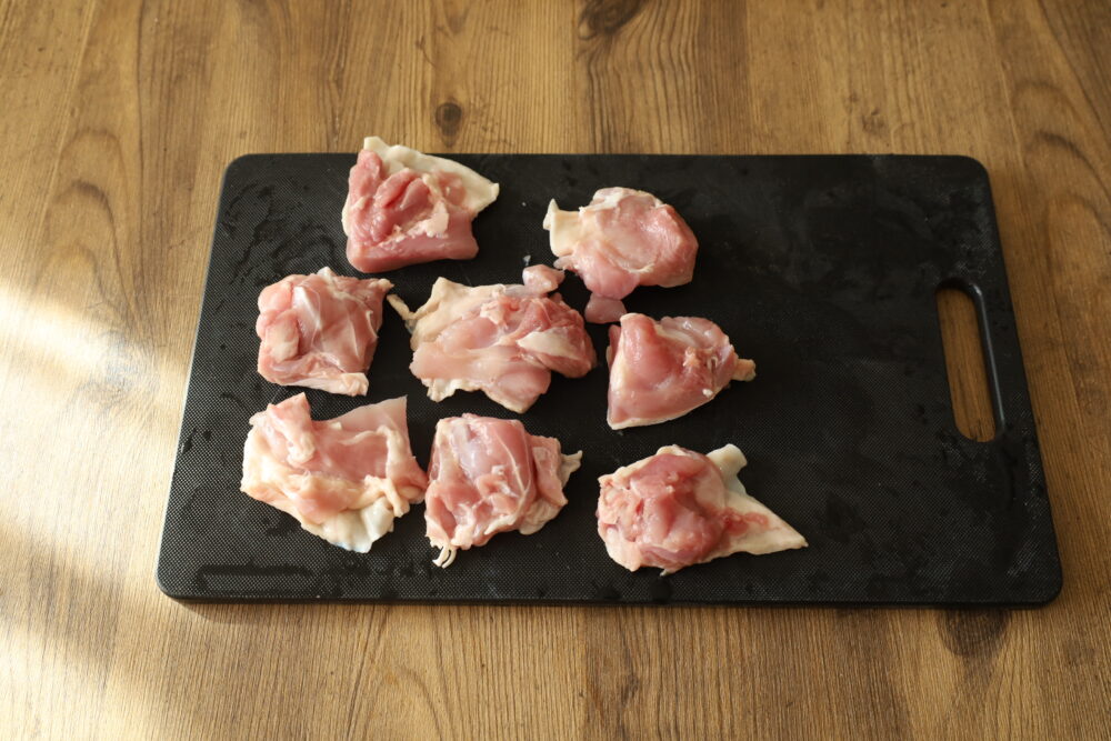 IMG 0331 鶏もも肉とじゃがいもの照り焼きオーロラソース