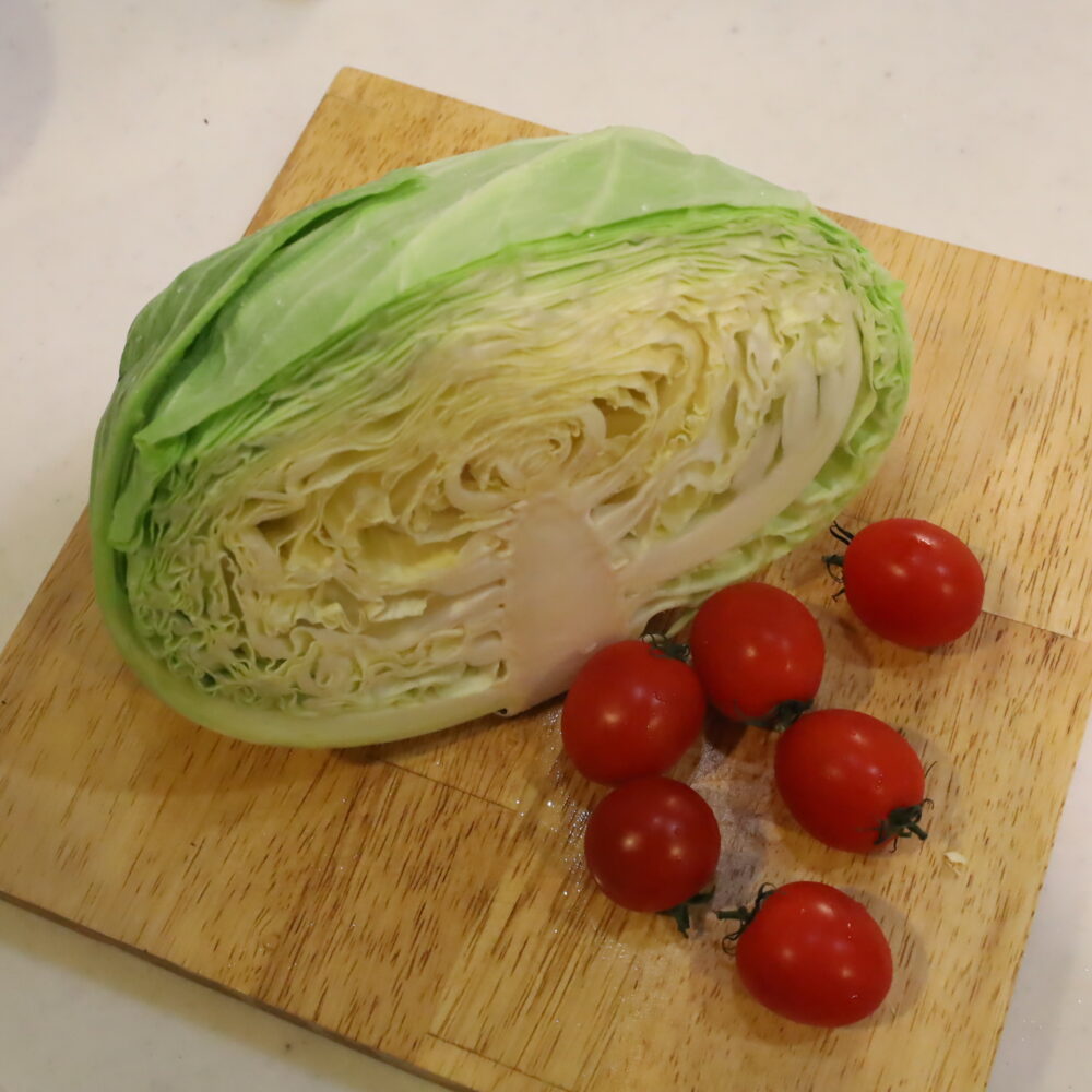 IMG 5497 焦がしキャベツと豚トマトの焼きポトフ。メインおかずになる食べるスープ。