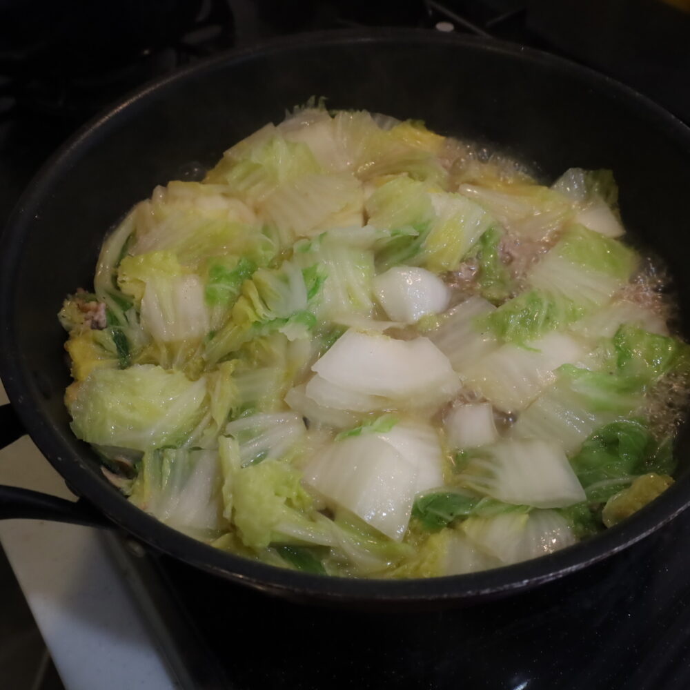 白菜が大量消費できる作り置きレシピ。とろとろ白菜とごろごろひき肉のうま塩あんかけ 22 白菜が大量消費できる作り置きレシピ。とろとろ白菜とごろごろひき肉のうま塩あんかけ IMG 7490 白菜が大量消費できる作り置きレシピ。とろとろ白菜とごろごろひき肉のうま塩あんかけ