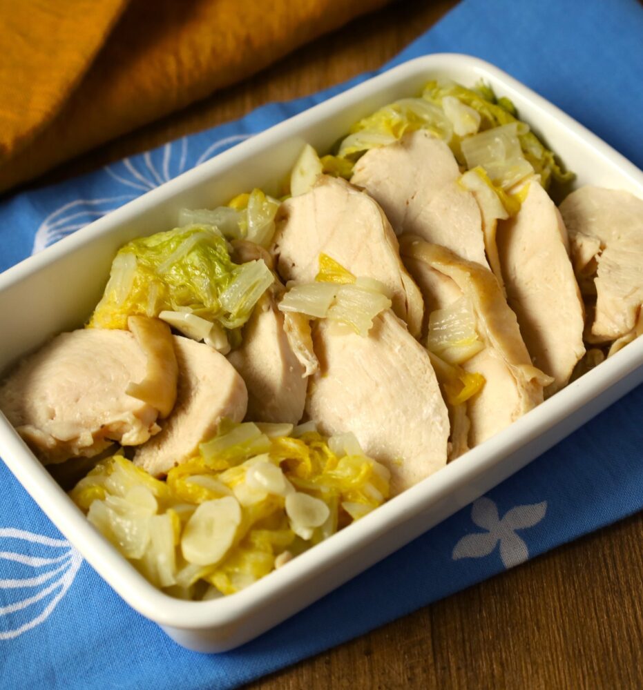 「くたくた白菜と鶏むね肉のガーリックバター」のレシピ。カロリー&糖質控えめ。ジュワッとコクうま! 2 「くたくた白菜と鶏むね肉のガーリックバター」のレシピ。カロリー&糖質控えめ。ジュワッとコクうま! GegZy8HbwAA4hYl 「くたくた白菜と鶏むね肉のガーリックバター」のレシピ。カロリー&糖質控えめ。ジュワッとコクうま!