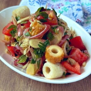 超優秀！自家製「なんでもドレッシング」が味の決め手。毎日食べたい「ちくわとみょうがのシャキシャキサラダ」