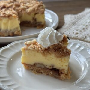 オーブンなし！レンジで簡単！「キャラメルナッツのチーズケーキ」のザクザク食感がたまらない♪