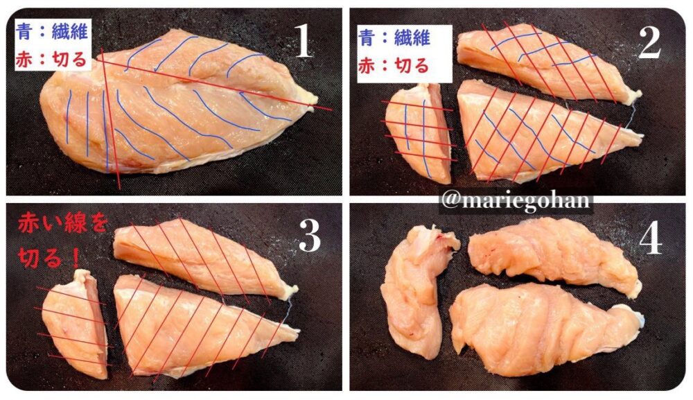 鶏むね肉のうま塩バター3 濃厚リッチなおいしさがたまらない「鶏むね肉のうま塩バター」。お弁当にも◎