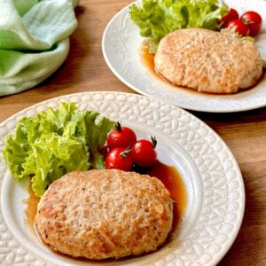 ふわふわジューシーな「お豆腐ハンバーグ」の作り方。水切り不要＆20分あれば作れます！