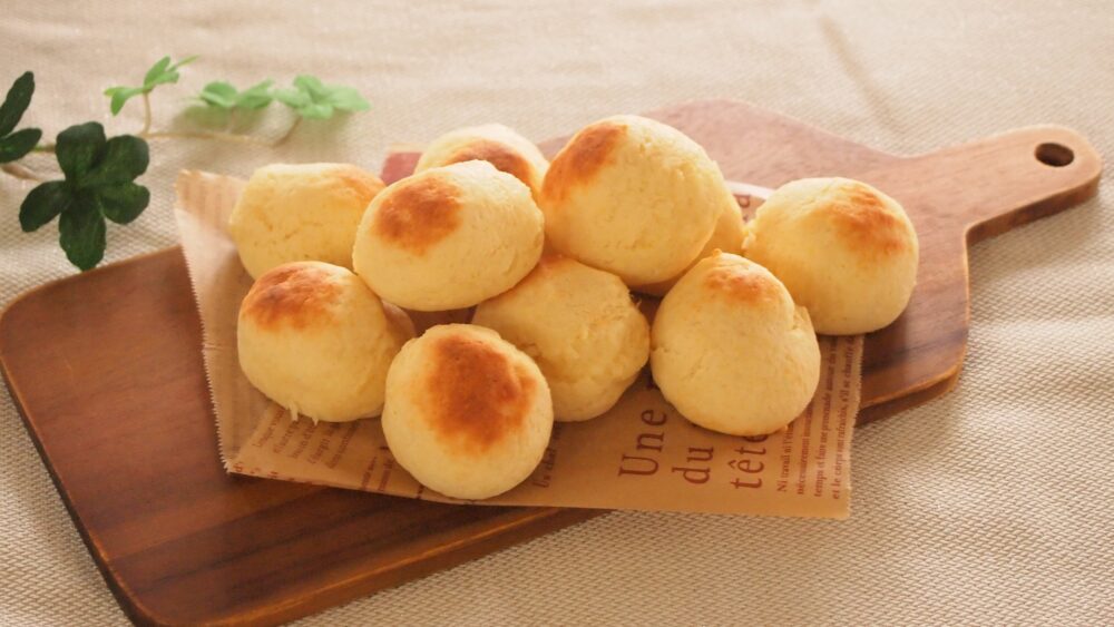 お豆腐ポンデケージョ1 も～っちもち食感がたまらない！材料4つ＆簡単「お豆腐ポンデケージョ」の作り方！